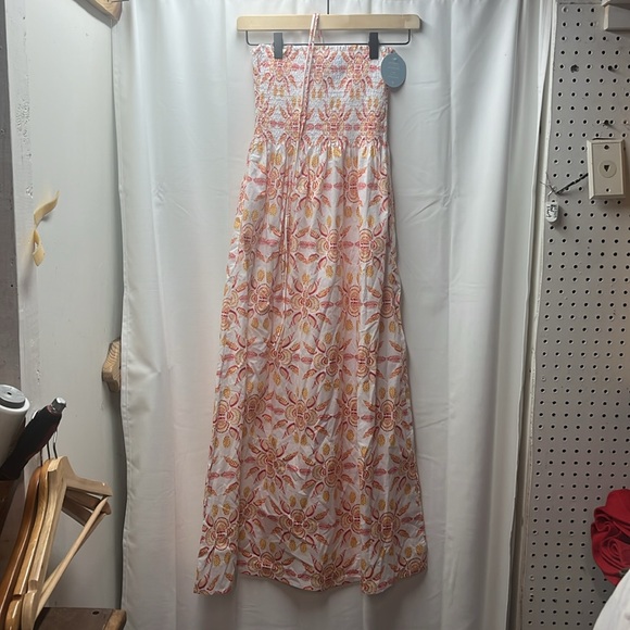 Hill House Orange Shell Mosaic Cotton Lucy Nap Dress- S - Picture 7 of 7